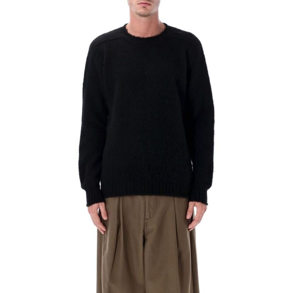 HOWLIN ' Shaggy Bear Crewneck Sweater Men BLACK Sweaters & Cardigans